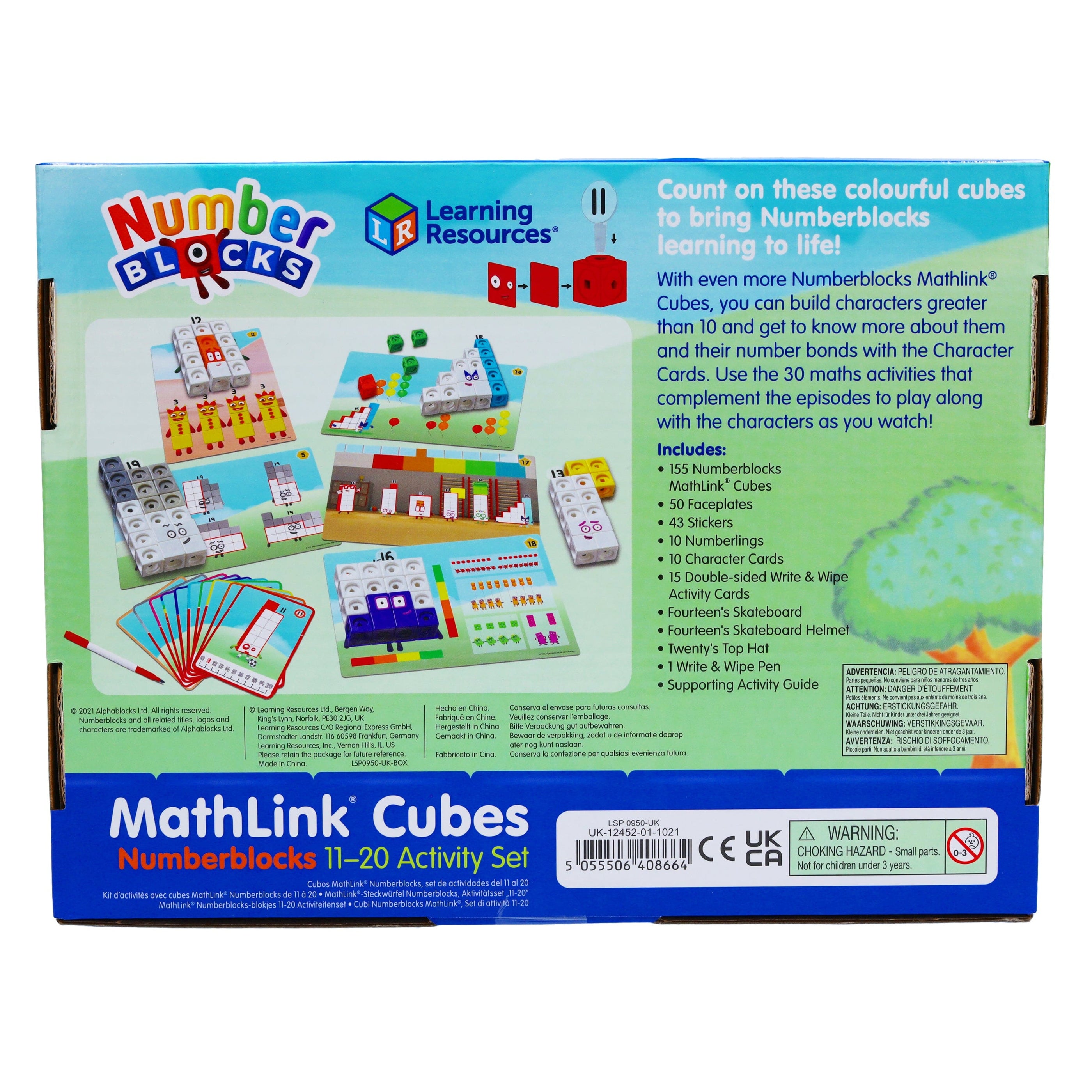 MathLink Cubes Numberblocks 11-20 Activity Set by Learning Resources ...