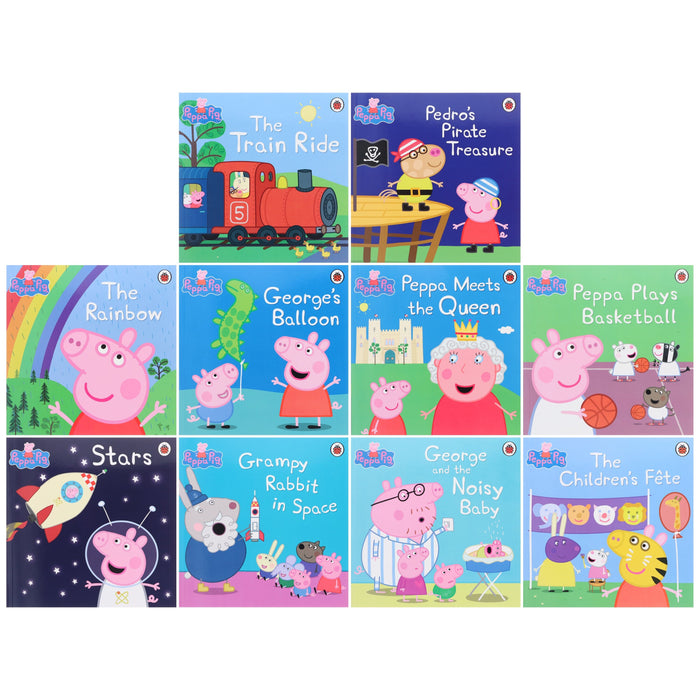 Peppa Pig Collection 10 Books Set in a Yellow Bag with an Audio CD - Ages 0-5 - Paperback 0-5 Penguin Random House