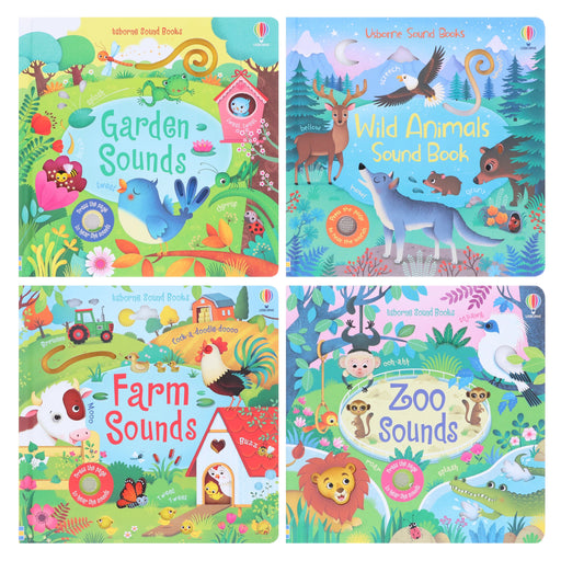 Usborne Sound Books By Sam Taplin 4 Books Collection Set (Series 2) - Ages 0-5 - Board Book 0-5 Usborne Publishing Ltd