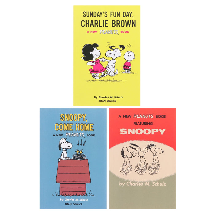 Peanuts: The Snoopy Collection (Includes 3 Art Cards!) 3 Books Boxed Set - Ages 4-8 - Paperback 7-9 Titan Comics