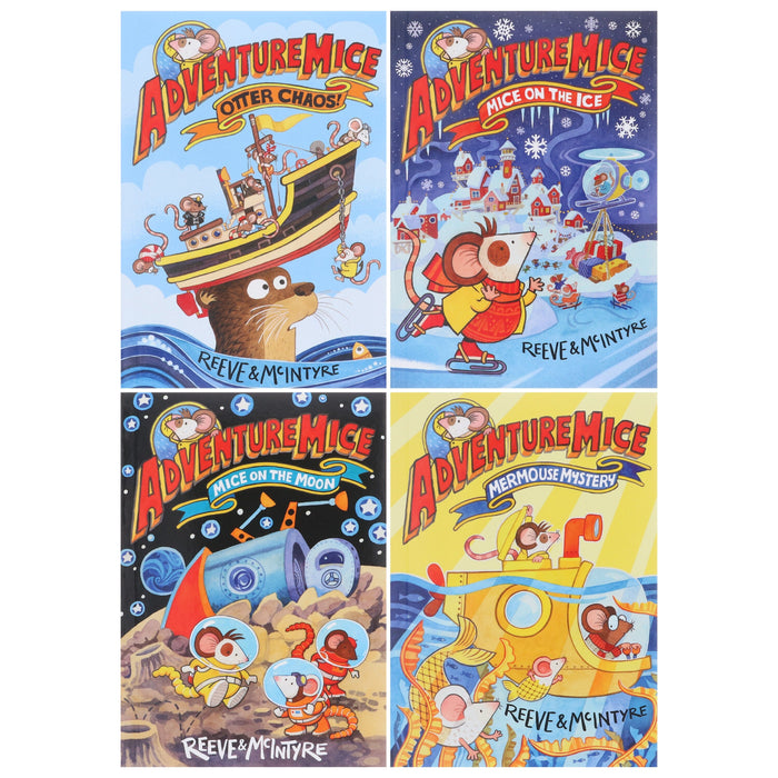 Adventuremice Series By Philip Reeve & Sarah McIntyre 4 Books Collection Set - Ages 5-7 - Paperback 5-7 David Fickling Books