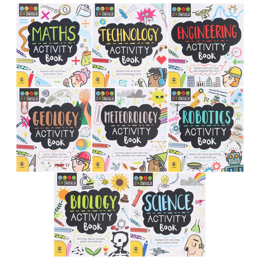 STEM Starters for Kids By Jenny Jacoby 8 Activity Books Collection Set - Ages 7+ - Paperback 7-9 B Small Publishing