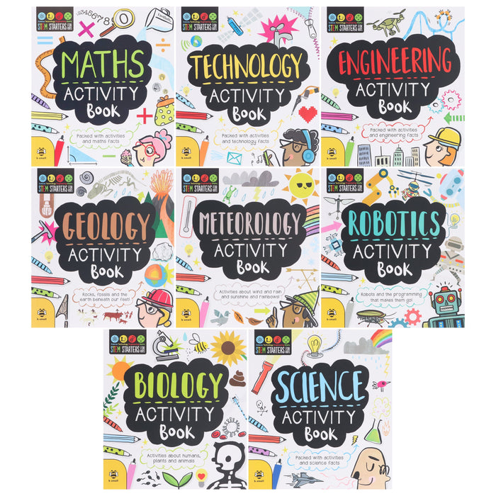 STEM Starters for Kids By Jenny Jacoby 8 Activity Books Collection Set - Ages 7+ - Paperback 7-9 B Small Publishing