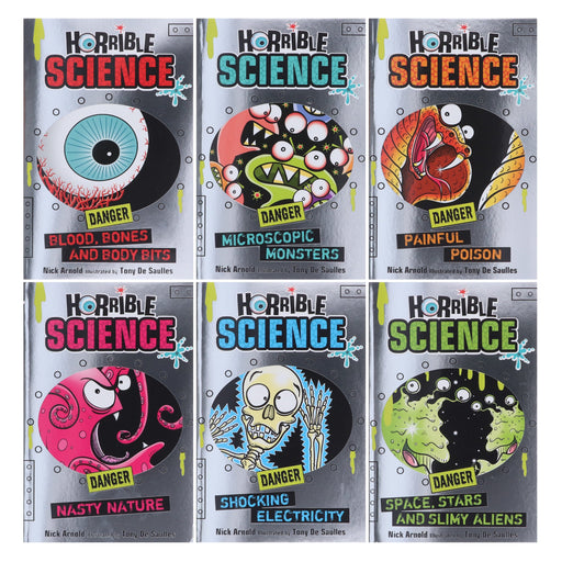 Horrible Science by Nick Arnold: 6 Books Collection Set - Ages 7-12 - Paperback 9-14 Scholastic