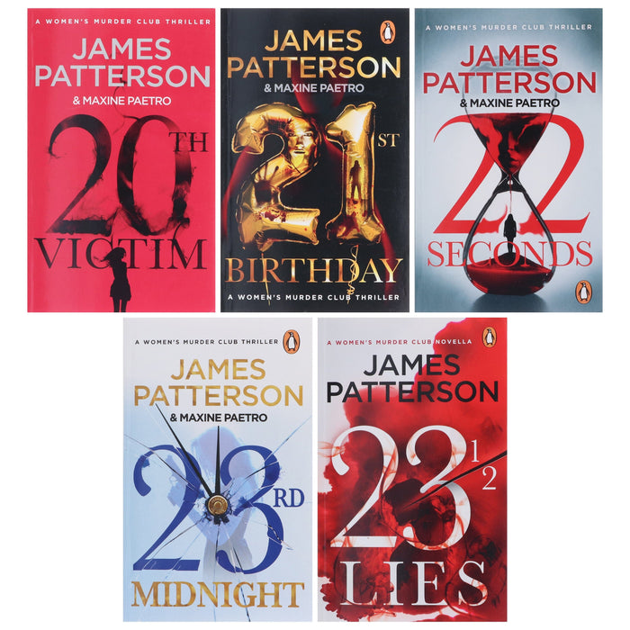 Women's Murder Club Series (Book 20-23 1/2) by James Patterson: 5 Books Collection Set - Fiction - Paperback Fiction Penguin