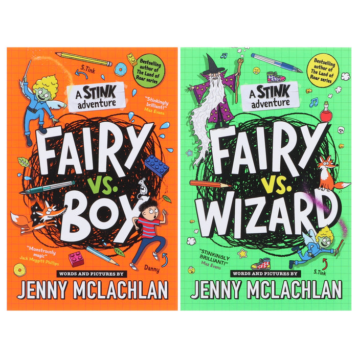 A Stink Adventure Series By Jenny McLachlan illustrated 2 Books Collection Set - Ages 7-11 - Paperback 7-9 HarperCollins