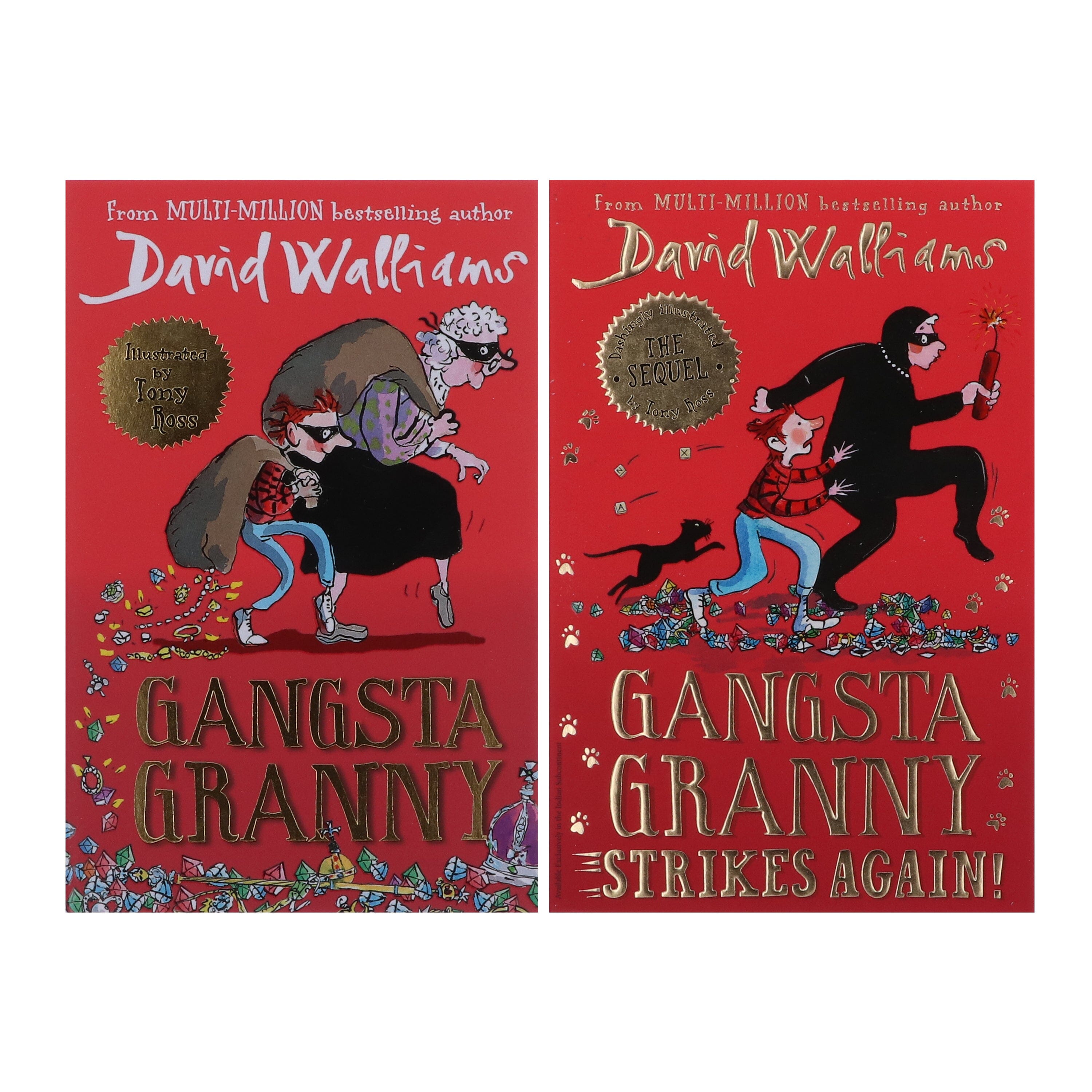 Gangsta Granny Series By David Walliams 2 Books Collection Set Ages 7 14 Paperback