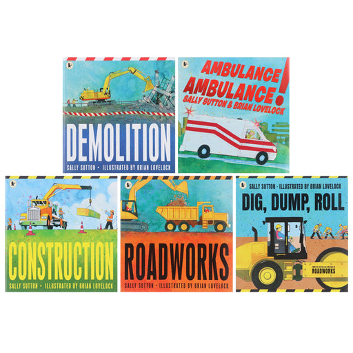 The construction crew Series By Sally Sutton 5 Picture Books Collection Set - Ages 2-6 - Paperback 0-5 Walker Books Ltd