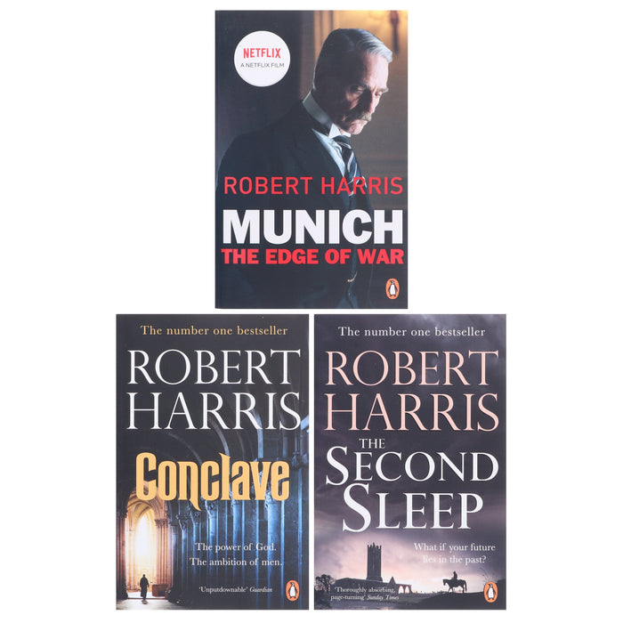 Robert Harris Collection (Conclave, The Second Sleep & Munich: The Edge Of War) 3 Books Set - Fiction - Paperback Fiction Penguin