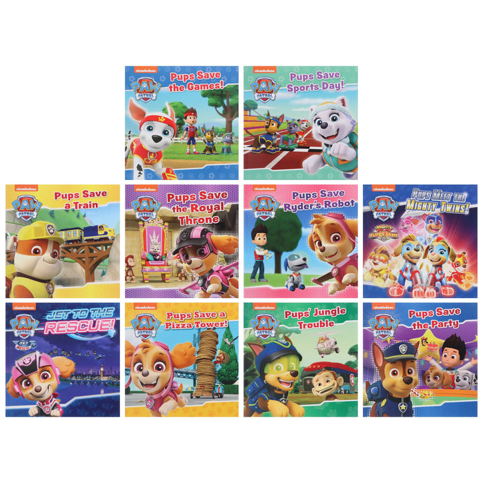 Paw Patrol Favourite Stories By Nickelodeon 10 Books Collection Box Set - Ages 3-7 - Paperback 5-7 HarperCollins Publishers