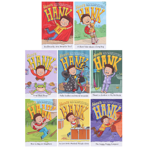 Here's Hank Series By Henry Winkler & Lin Oliver 8 Books Collection Box Set - Ages 6-8 - Paperback 7-9 Penguin