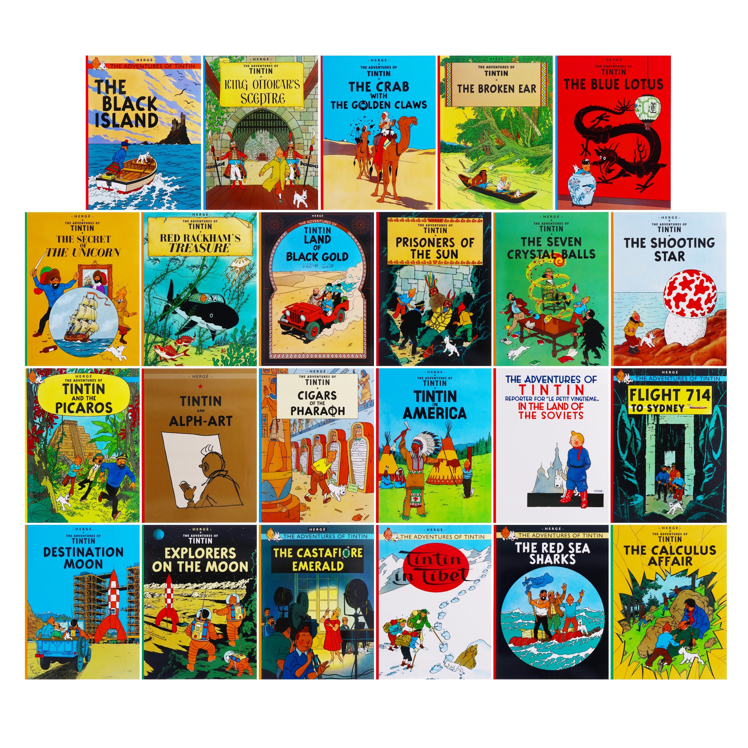 The Tintin Collection: The Complete Official Classic Children's Illustrated  Mystery Adventure Series (The Adventures of Tintin – Compact Editions) :  Hergé: : Libros