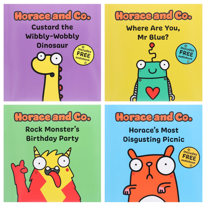 Horace & Co By Flossy and Jim 4 Books Collection Set With Free Audio Books - Ages 3-6 - Paperback 0-5 Sweet Cherry Publishing