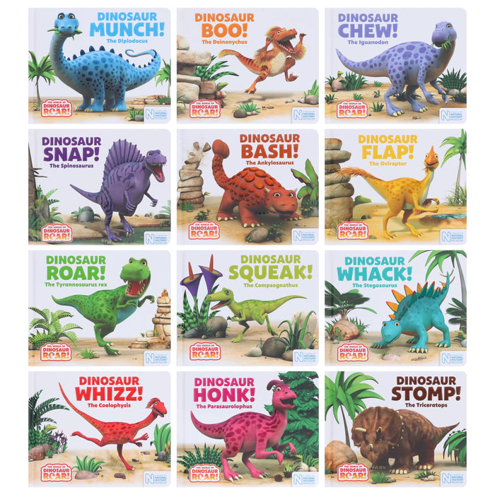 The World of Dinosaur Roar! Series By Peter Curtis & Jeanne Willis 12 Books Collection Set - Ages 2-6 - Board Book 0-5 Hachette