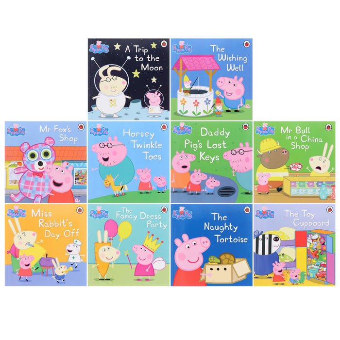 Peppa Pig Collection 10 Books Set in a Orange Bag with an Audio CD - Ages 0-5 - Paperback 0-5 Penguin Random House