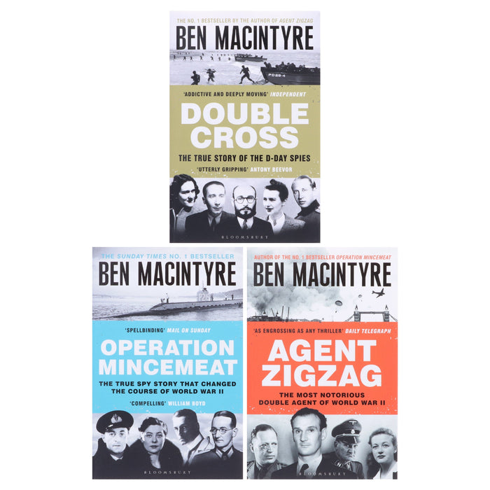 Ben Macintyre Collection (Double Cross, Agent Zigzag & Operation Mincemeat) 3 Books Set - Non Fiction - Paperback Non-Fiction Simon & Schuster