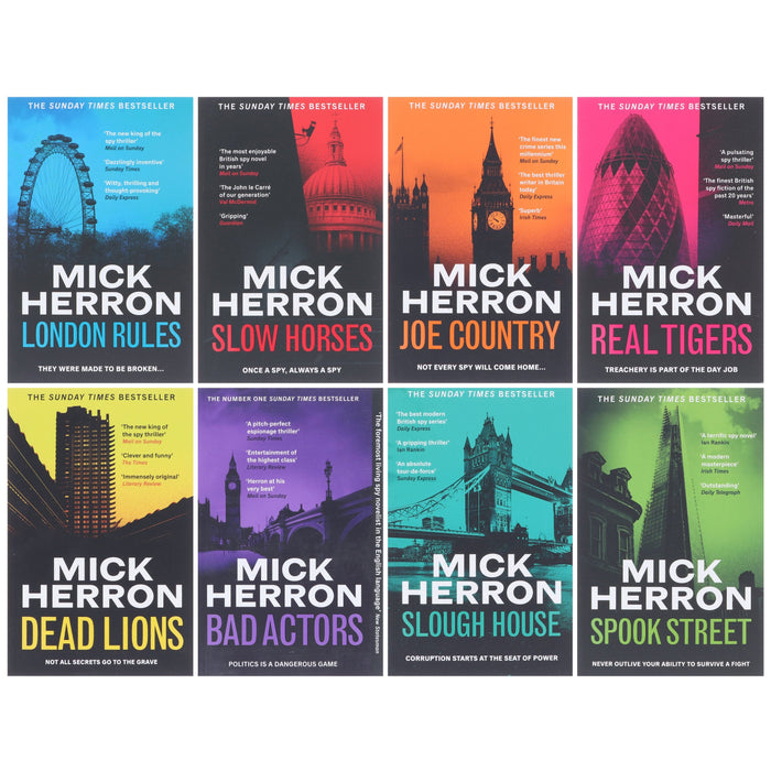 Slough House Series: Book 1-8 by Mick Herron Complete Collection 8 Books Set - Fiction - Paperback Fiction Hachette Books