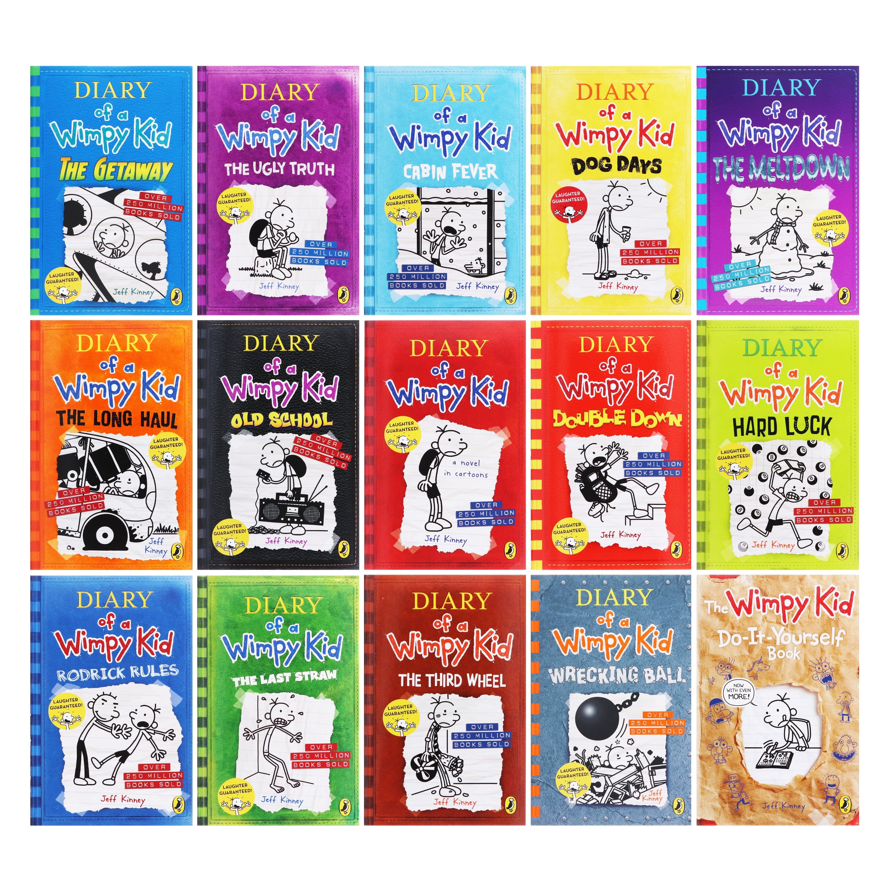 Diary of a Wimpy Kid Series Books 1 -13 Collection Set (Rodrick Rules, Dog  Days, Cabin Fever, Hard Luck Double Down, The Getaway, The Meltdown