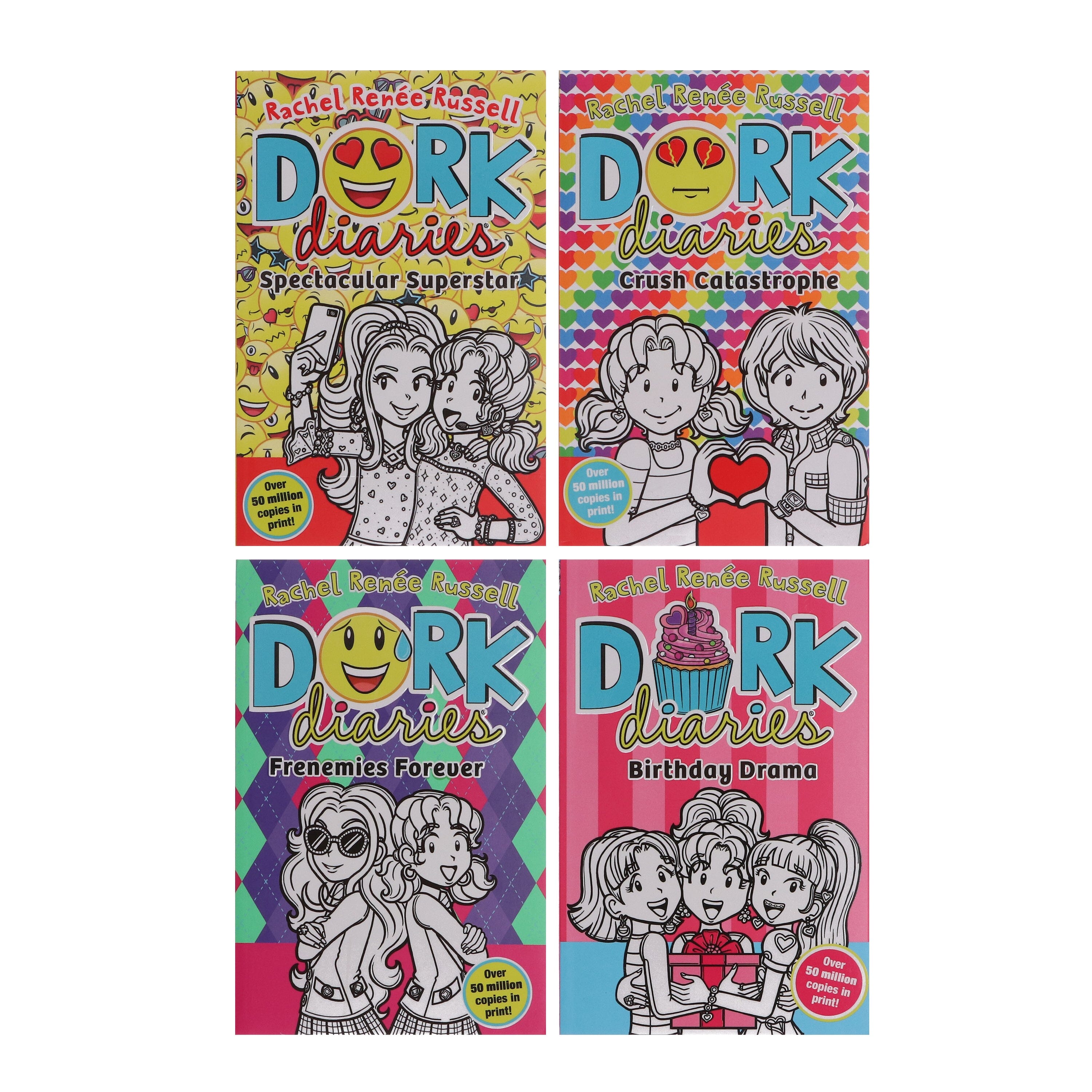 Dork Diaries Series (Vol. 11-14) By Rachel Renee Russell 4 Books 