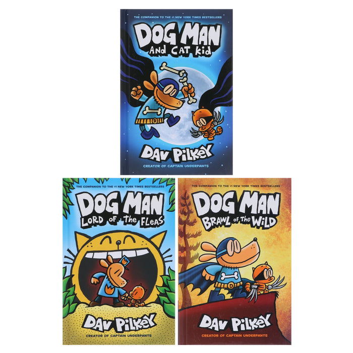 Dog Man: Book 4-6 Graphic Novels by Dav Pilkey 3 Books Collection Box Set - Ages 6-12 - Hardback Graphic Novels Scholastic