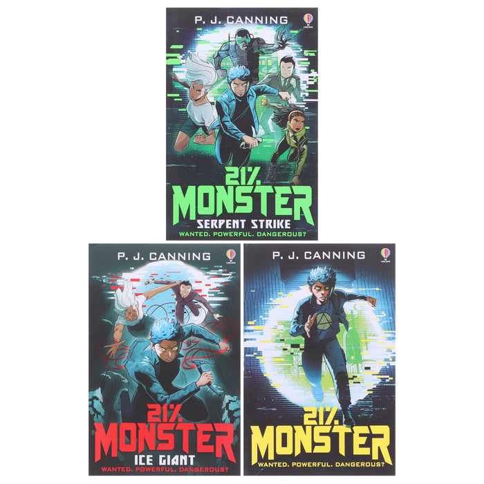 21% Monster Series By P J Canning 3 Books Collection Set - Ages 9-13 - Paperback 9-14 Usborne Publishing Ltd