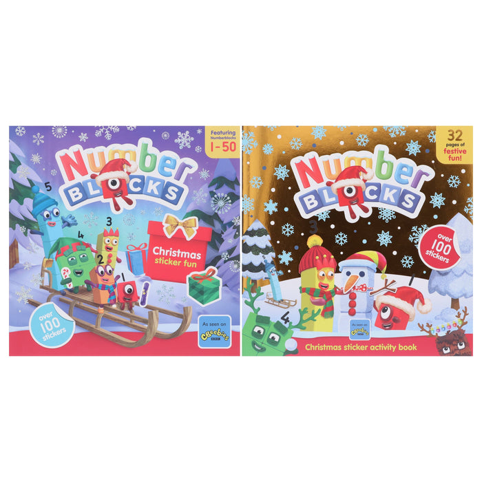 Numberblocks Christmas Sticker Activity & Fun 2 Books Collection Set - Ages 0-5 - Paperback 0-5 Sweet Cherry Publishing