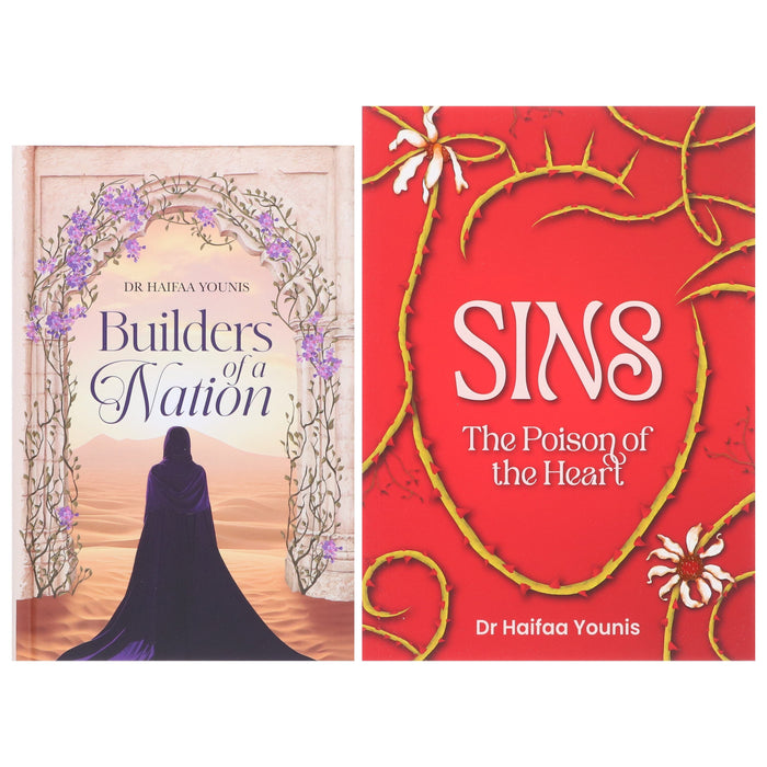 Dr Haifaa Younis 2 Books Collection Set (Sins: Poison of the Heart, Builders of a Nation) - Non Fiction - Paperback/Hardback Non-Fiction Kube Publishing