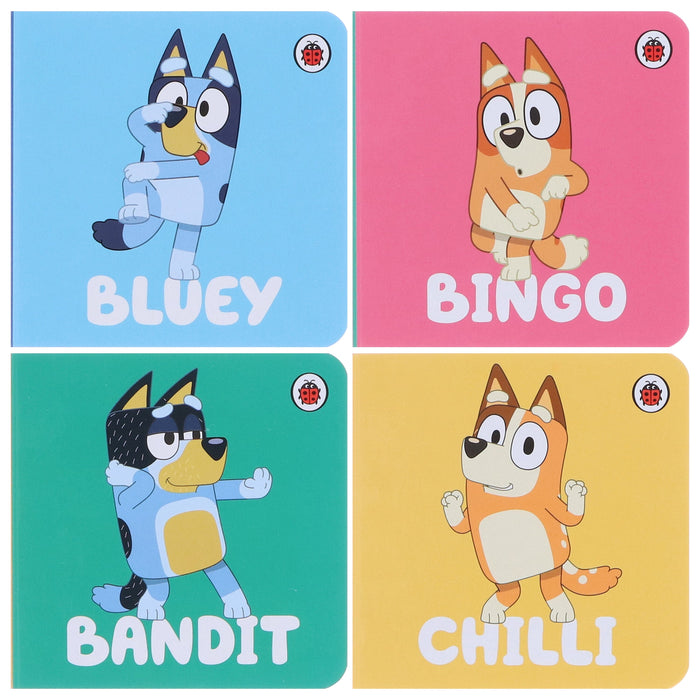 Bluey 4 Books (Bluey, Bingo, Bandit & Chilli) Collection Set - Ages 0-3 - Board Book 0-5 Penguin