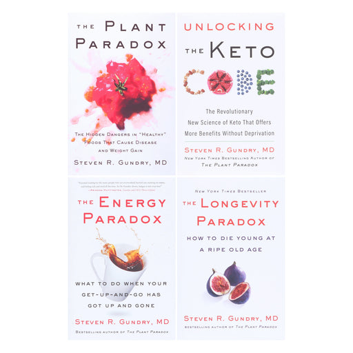 Paradox Collection (Plant, Unlocking the Keto Code, Energy & Longevity) 4 Books Set By Dr. Steven R Gundry, MD - Non Fiction - Hardback Non-Fiction HarperCollins Publishers