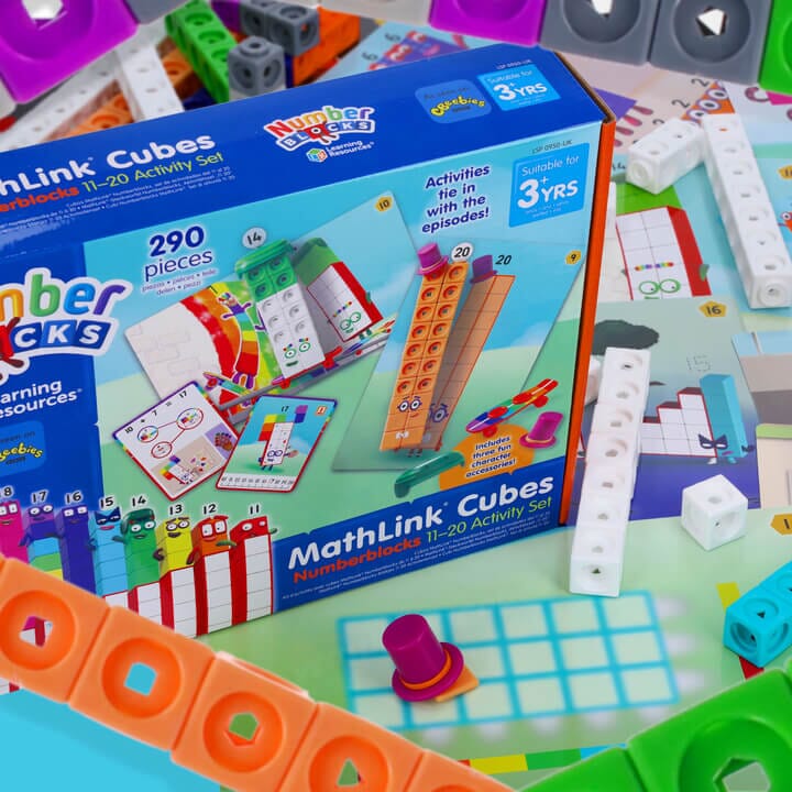 MathLink Cubes Numberblocks 1-20 Activity Set by Learning