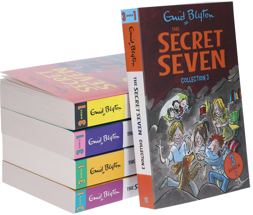 The Secret Seven Series By Enid Blyton 5 Books 15 Story Collection Set - Ages 6-8 - Paperback