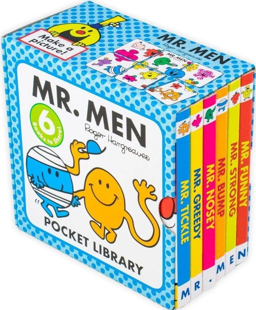 Mr Men 6 Books Pocket Library - Ages 0-5 - Board Books - Roger Hargrea ...