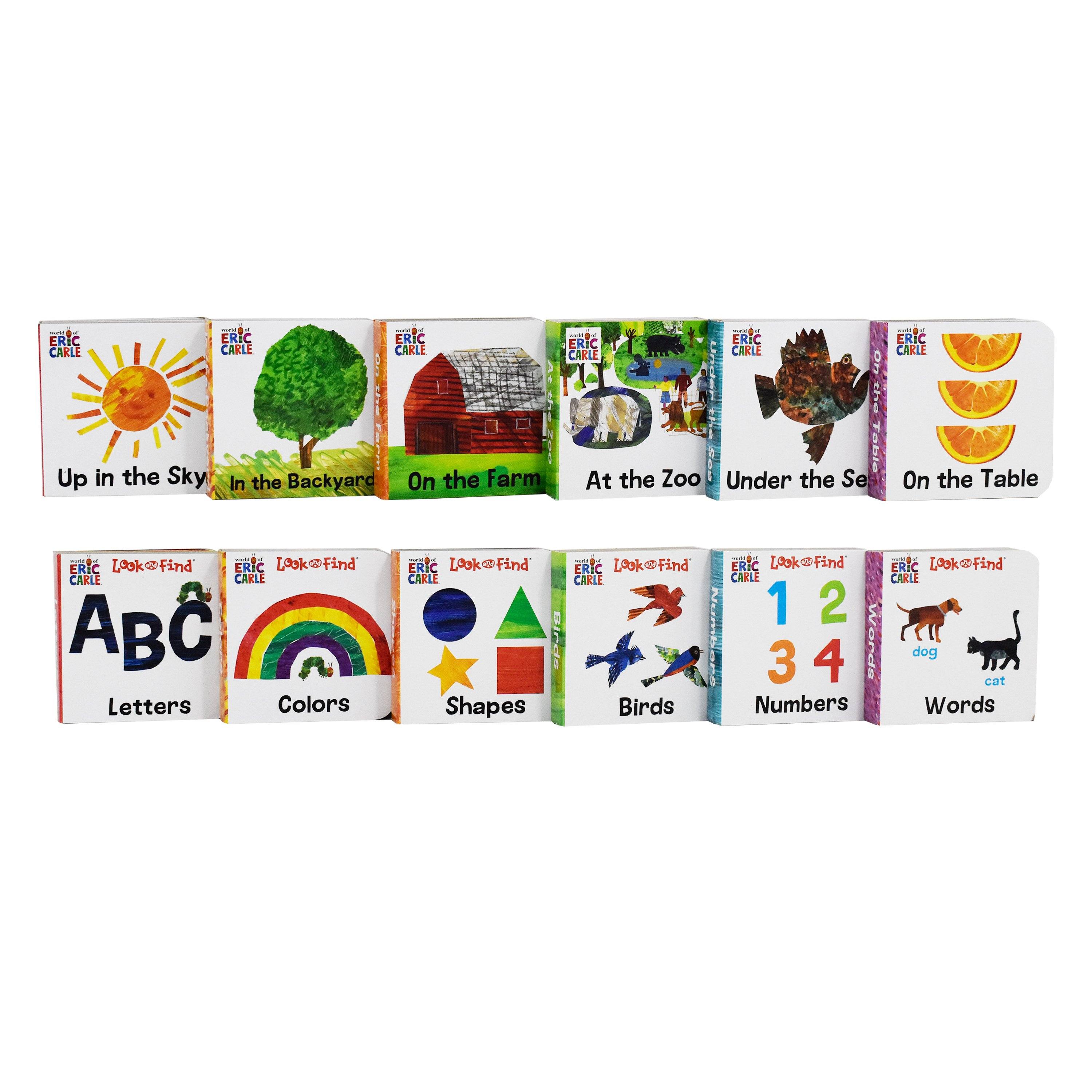 World of Eric Carle My First Library 12 Board Book Block Set - by Phoenix  (Board Book)