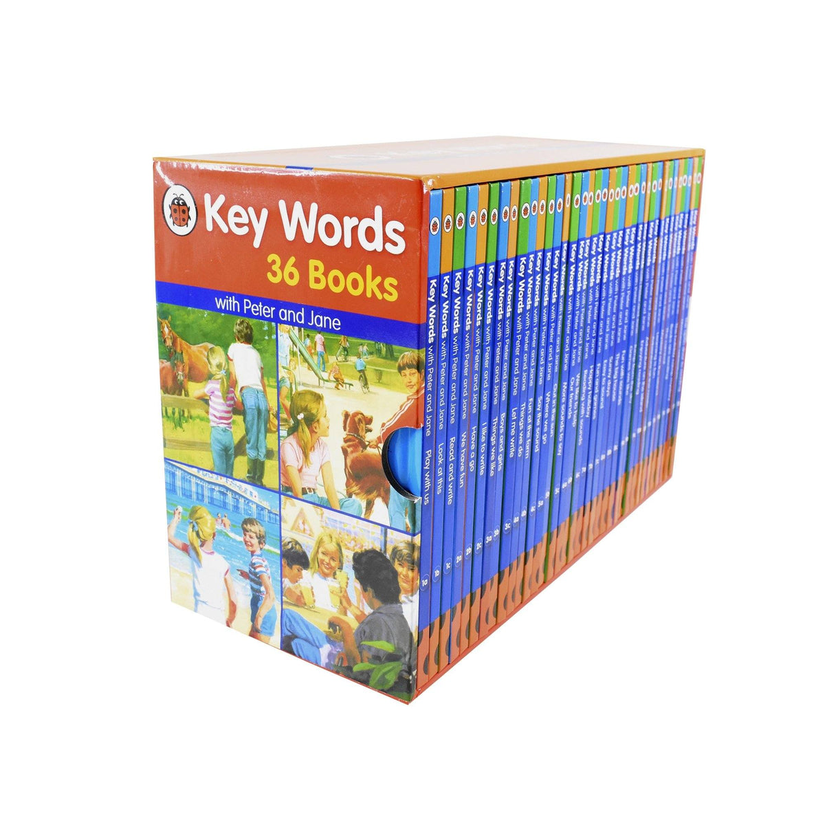 Ladybird Key Words with Peter and Jane 36 Books Collection Box Set - Ages  5-7 - Hardback