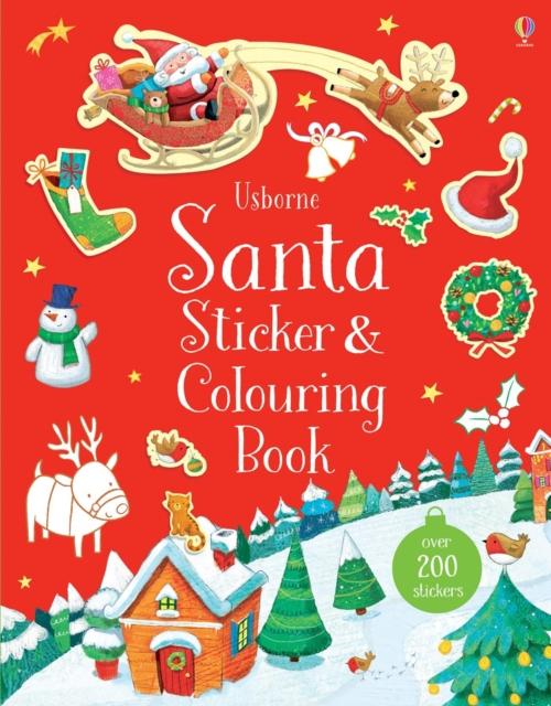 Santa Sticker and Colouring Book Popular Titles Usborne Publishing Ltd