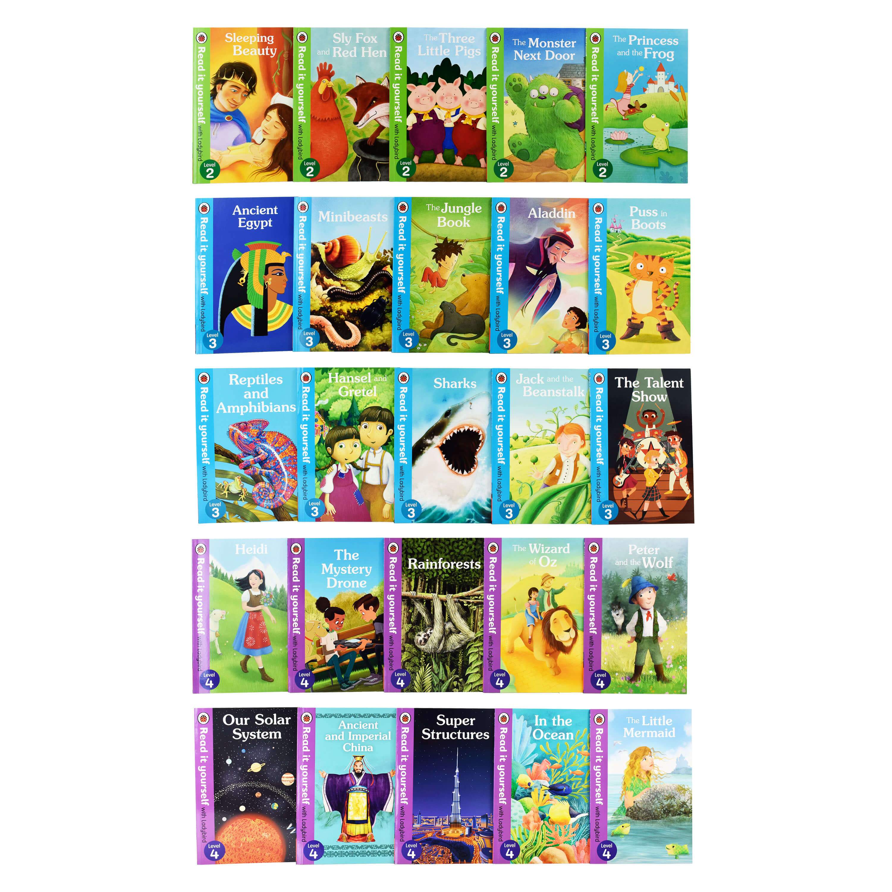 Read It Yourself With Ladybird (Level 1-4) 50 Books - Ages 5-7 - Paperback