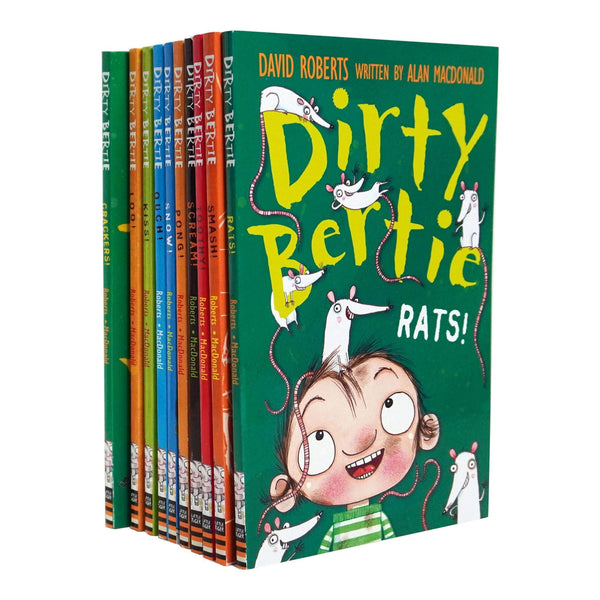 Dirty Bertie Series 2 Collection 10 Books Set (Book 11-20) by Alan 