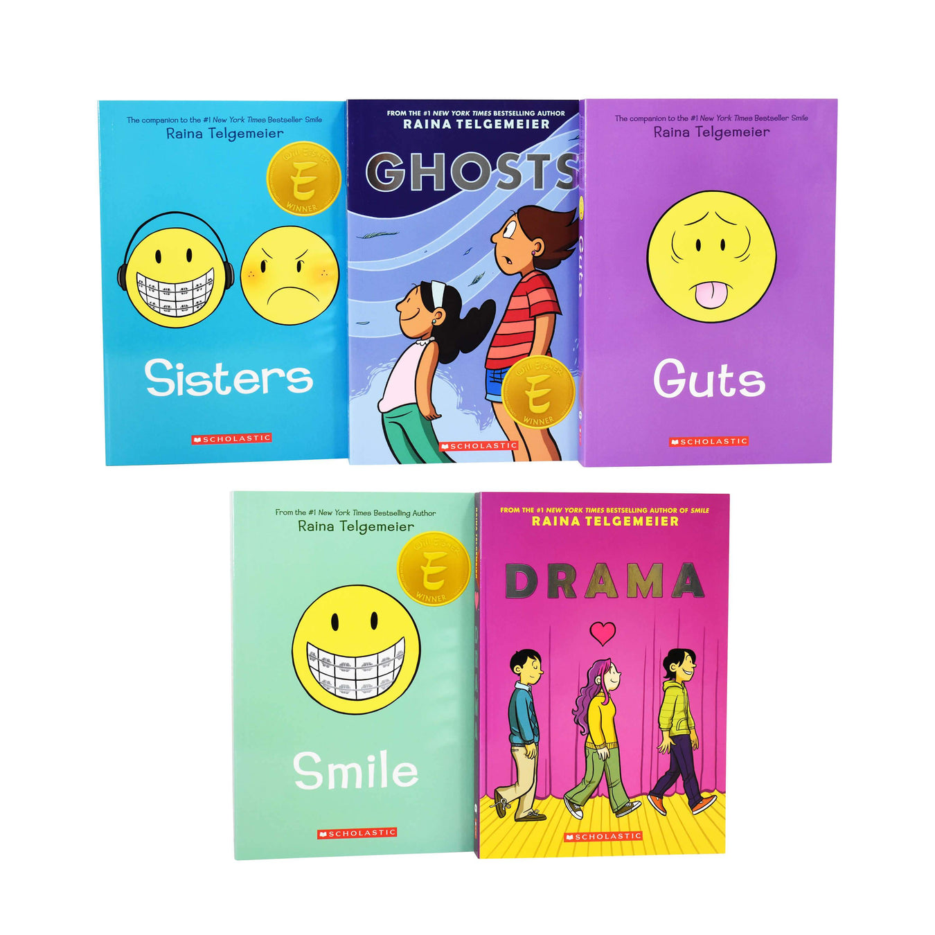 Raina Telgemeier Collection 5 Books Box Set - Paperback - Age 9-12 9-14 Scholastic