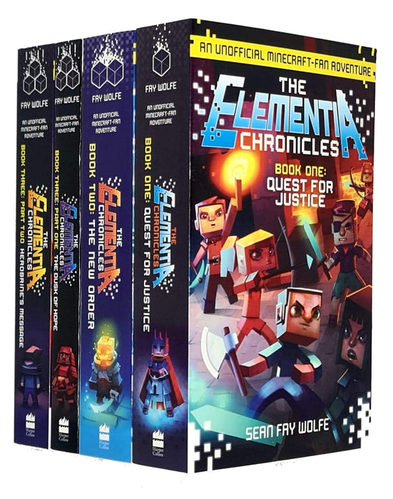 The Elementia Chronicles Series Collection 4 Books Set By Sean Fay Wolfe - Ages 9-14 - Paperback 9-14 Harpercollins