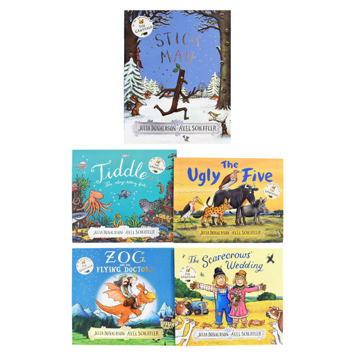 5 Books Collection Set By The Creators of the Gruffalo (The Scarecrows'  Wedding, Superworm, The Highway Rat, Tiddler, Zog)