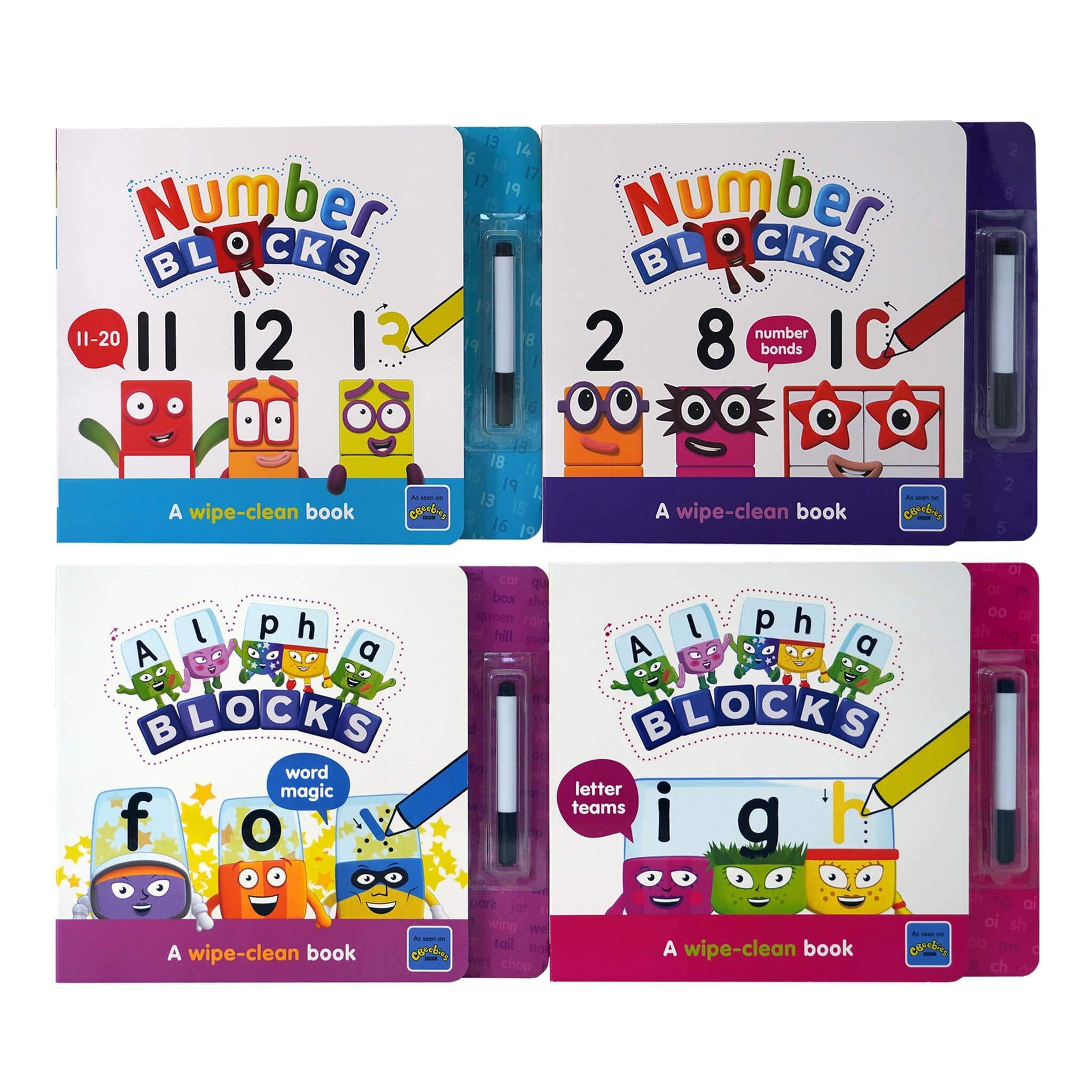 Numberblocks and Alphablocks: Let's Learn Numbers and Letters 4 Books ...