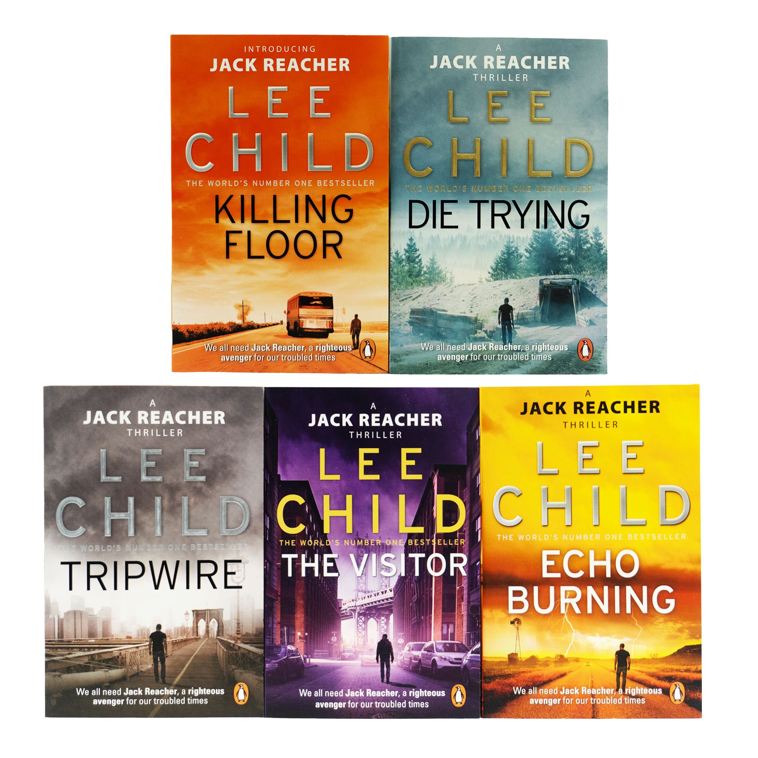 Lee Child Jack Reacher Series 6-10 Collection 5 Books Set