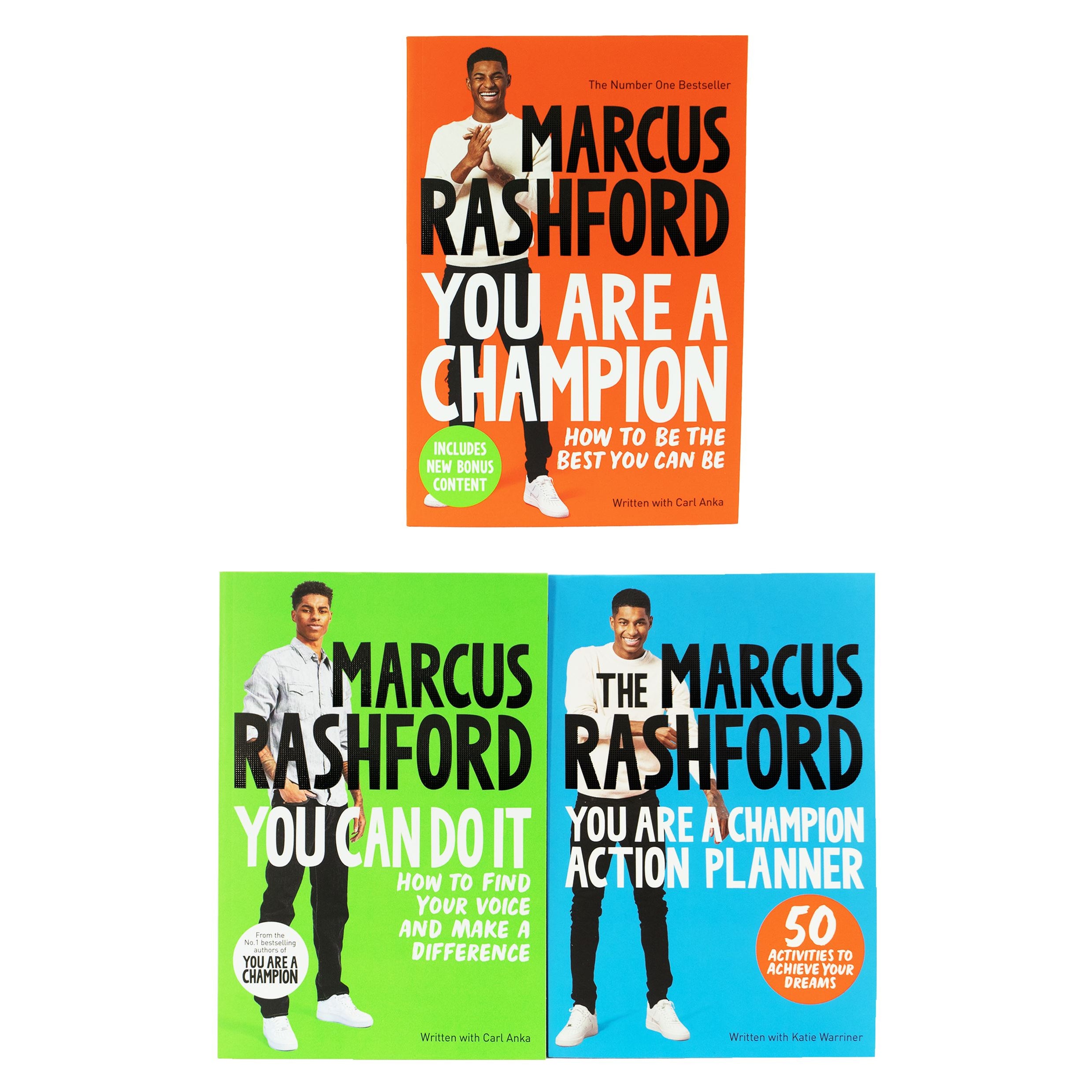 Marcus Rashford 3 Books Collection Set Ages 1014 Paperback