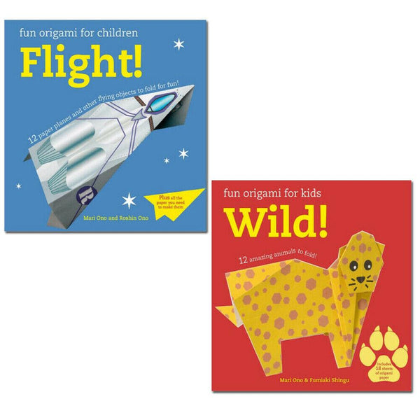 Fun Origami For Children 2 Books Set by Mari & Roshin Ono Flight Wild