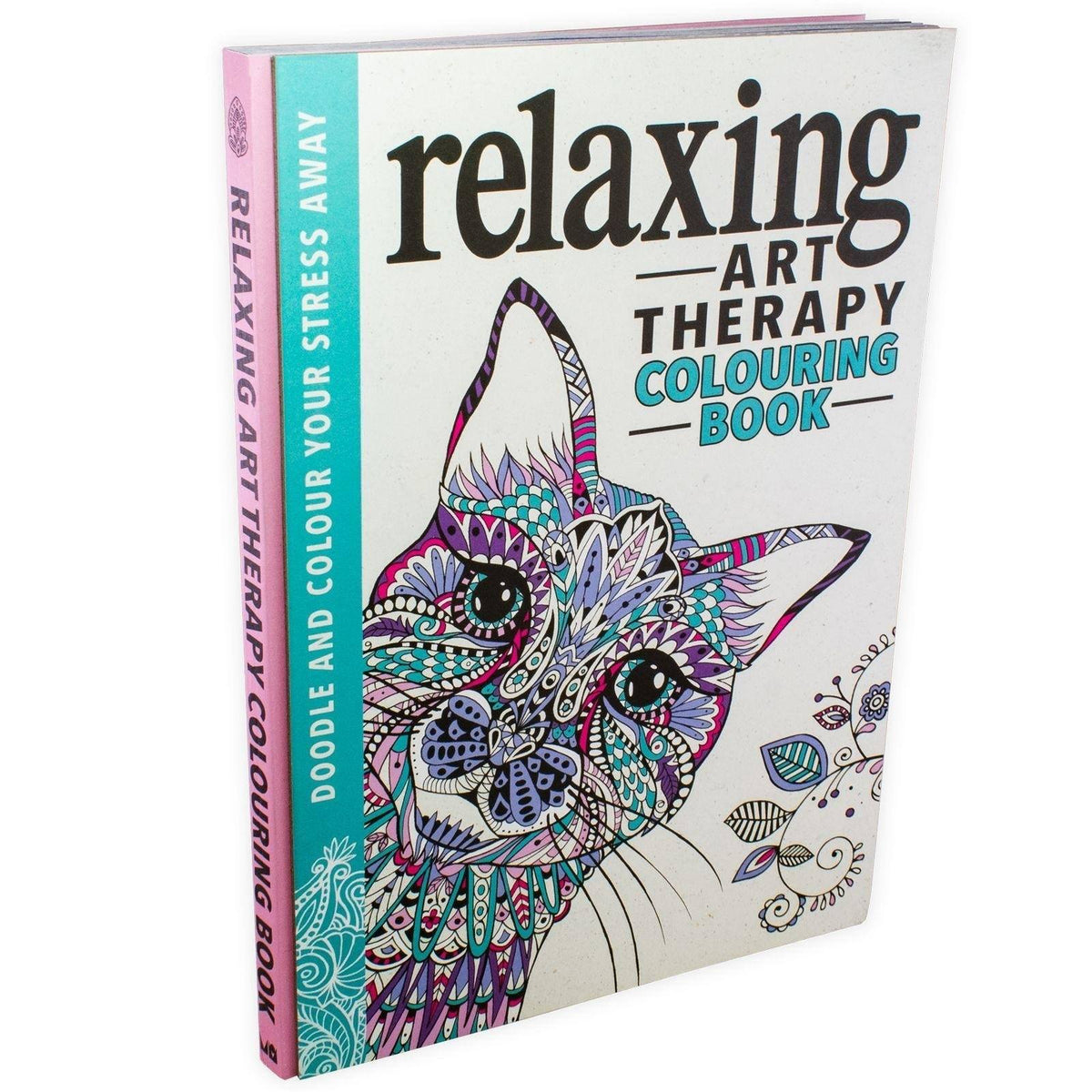 Relaxing Art Therapy AntiStress Colouring Book (Hardback) — Books2Door